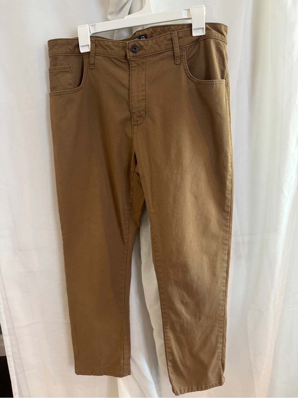 Van Heusen Slim Straight Pants in Brown